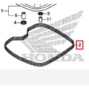 Gasket, Head Cover, Honda XR150L