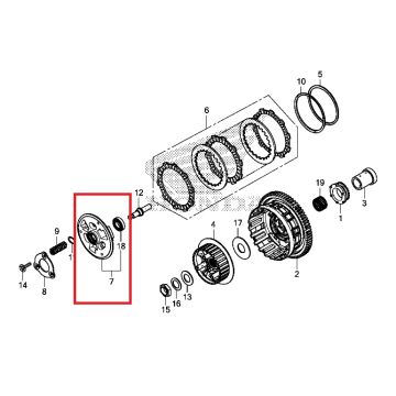 CB 500x clutch pressure plate