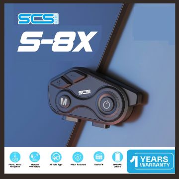 BLUETOOTH INTERCOM SCS S-8X Headset New edition