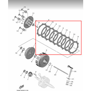 Wr155r Clutch Plate Set